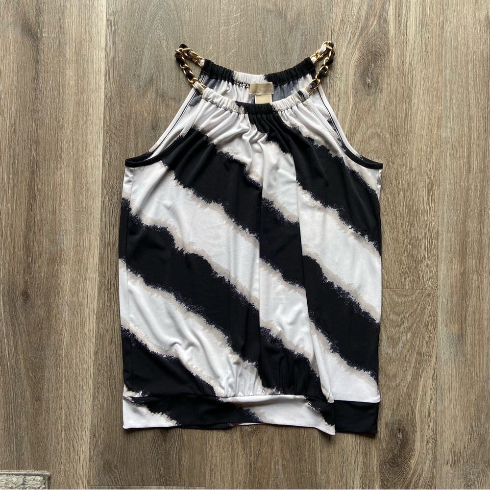 Michael Kors blouse, NWT, chain with high neck